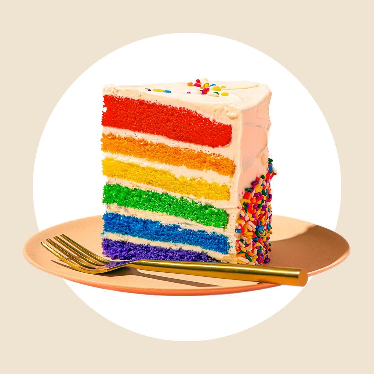 彩虹蛋糕片
