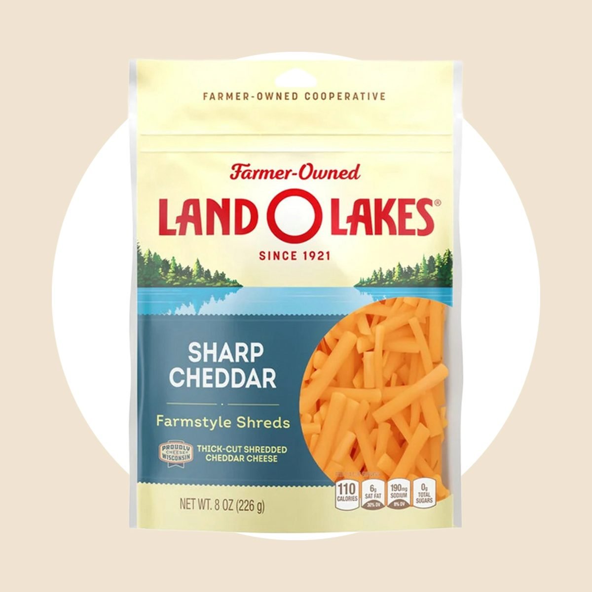 Land O Lakes锋利的切达奶酪丝