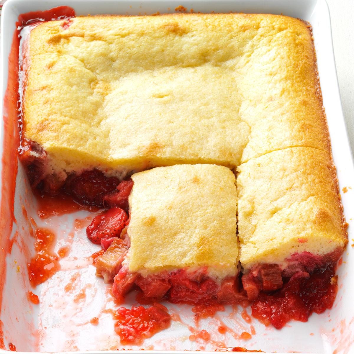 Strawberry-Rhubarb扔蛋糕